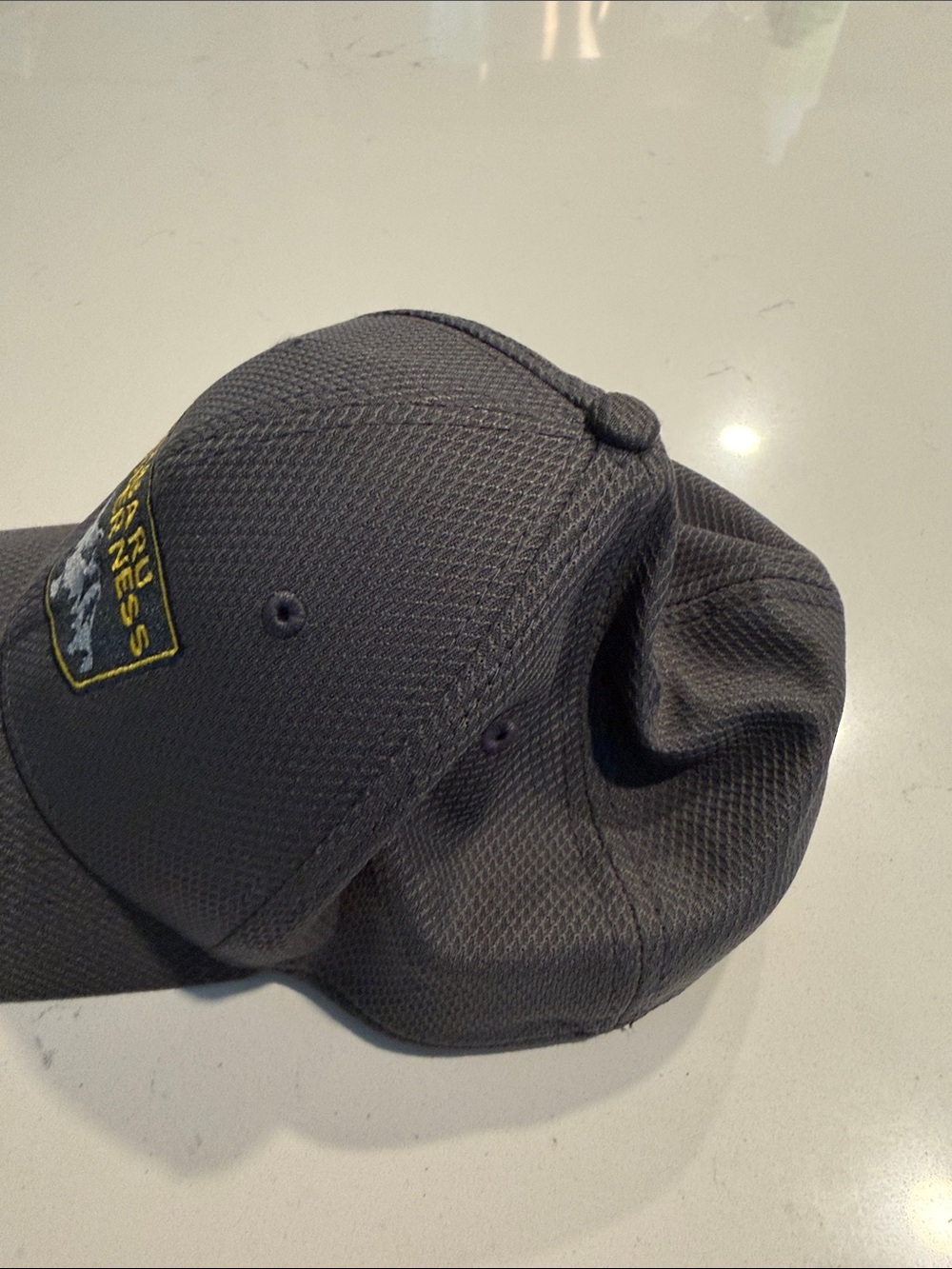 New Era Gray Subaru Wilderness Patch Hat with Yellow Trim - Picture 4 of 5